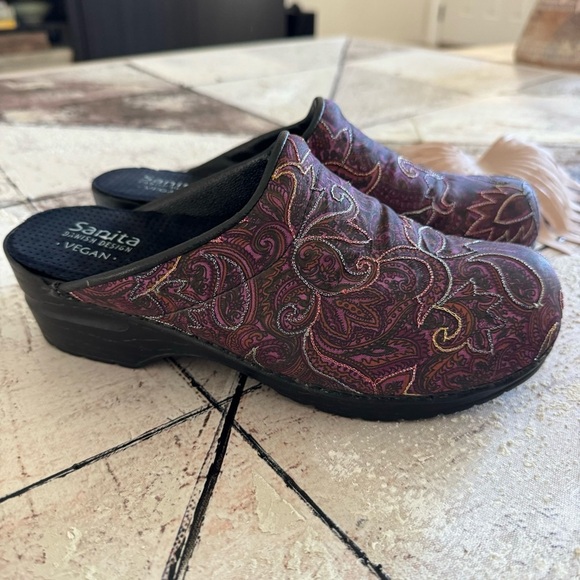 Sanita Women's Vegan Cosmic Clog Fuchsia Textile Size 38/7.5 - Picture 7 of 16